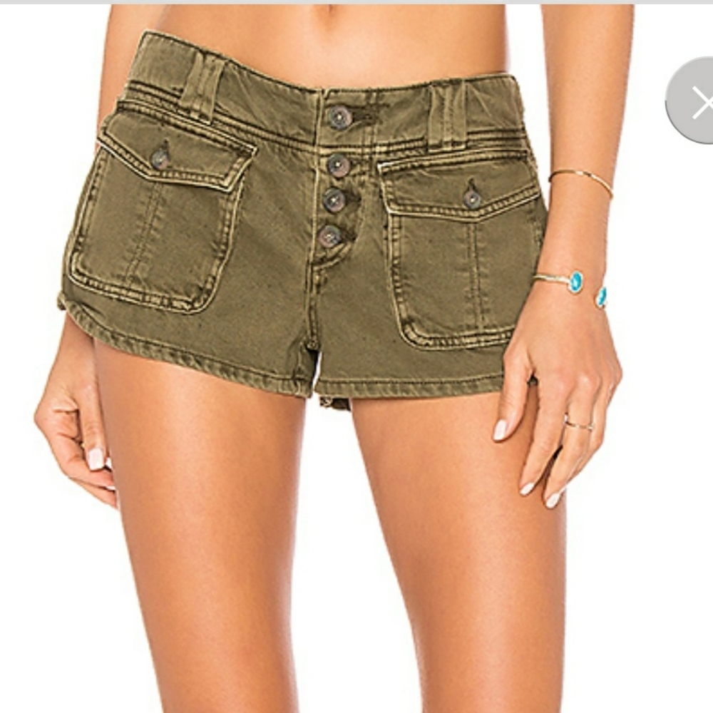 NWT Free People Cora Button Front Shorts